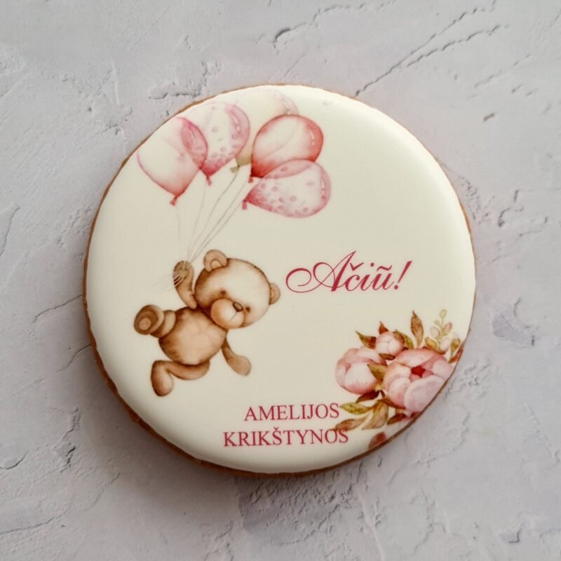 Dekoruoti meduoliniai sausainiai "Mano Krikštas"
