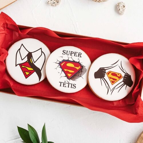 Dekoruoti meduoliniai sausainiai "Super Tėtis"